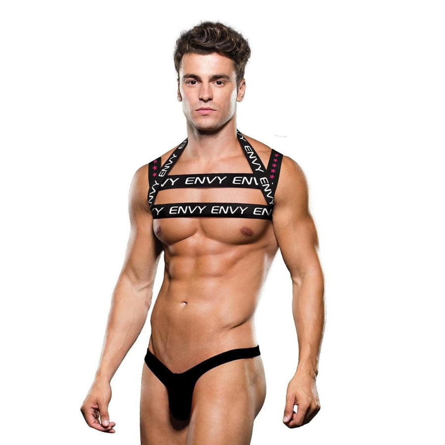 Envy Logo göğüs harness siyah beyaz