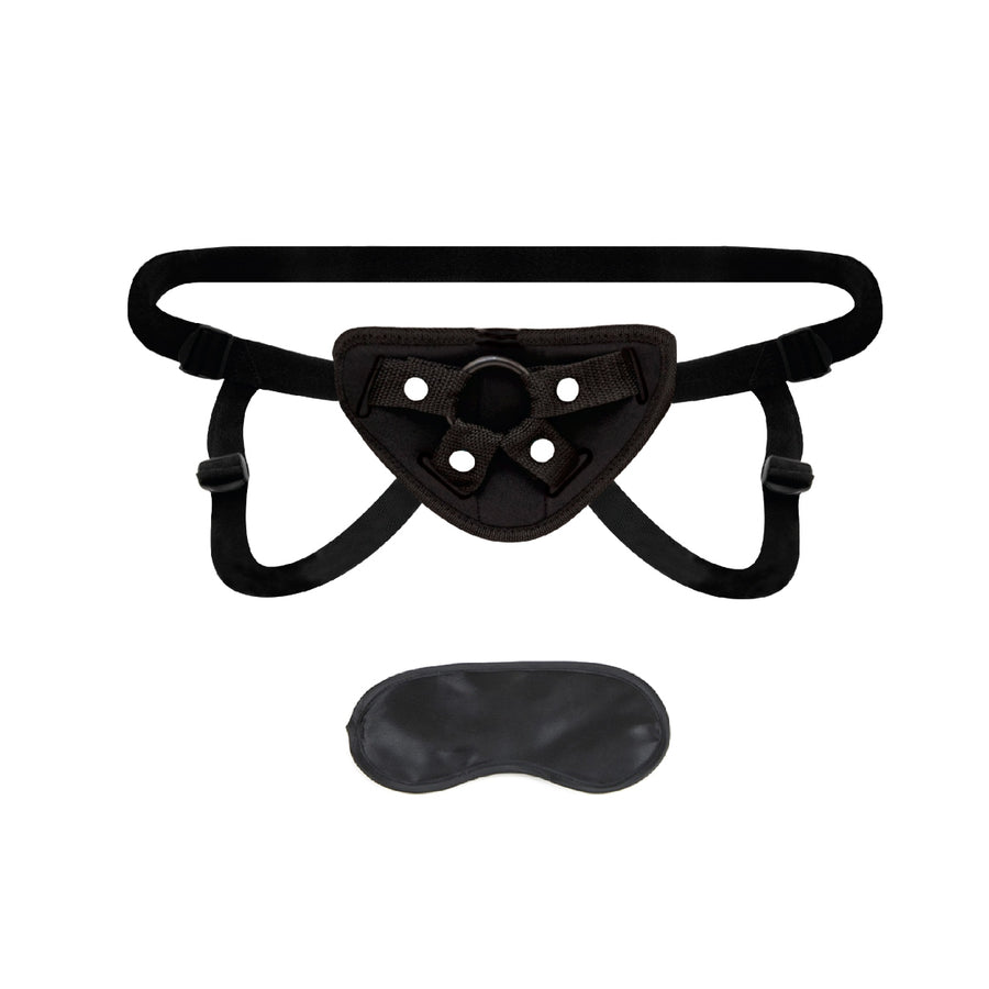 Lux Fetish ayarlı strap-on harness siyah